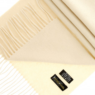Echarpe100% CACHEMIRE Emporio balzani CASH100-IVOIRE