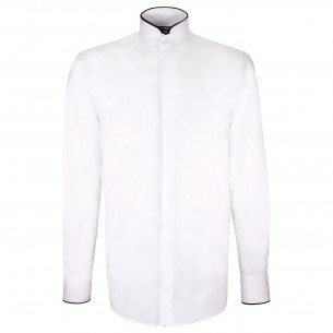 Fitted fashion shirt with mao collar