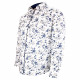 Big size patterned fabric shirt floreale-aa4db1