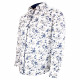 Big size patterned fabric shirt floreale-aa4db1