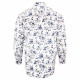 Big size patterned fabric shirt floreale-aa4db1