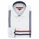 Fitted cotton satin shirt FLAG-AA13AM1