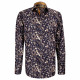 Printed fabric slim fit shirt FIORA-AA4EB3