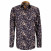 Printed fabric slim fit shirt FIORA-AA4EB3