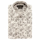 Printed fabric slim fit shirt FOGLIO-AA6EB1