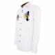 Embroidered slim fit shirt UNO-AA8EB1