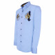 Embroidered slim fit shirt UNO-AA8EB2