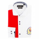 Fashion embroidered slim fit shirt CLUBO-AA9EB1