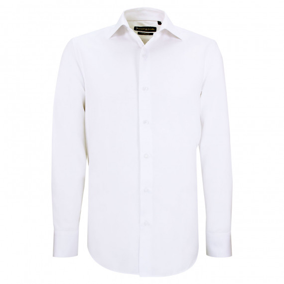 Slim fit plain weave fabric shirt CUCITO AB3EB1