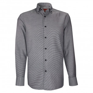 Slim fit shirt in patterned fabric AB2AM1