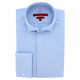 Slim fit shirt in woven fabric with broken collar AB3AM2