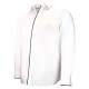 Plus-size shirt in plain fabric and braid BORNERO AE5DB1