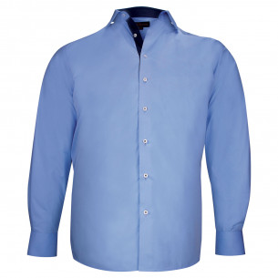 Plus size shirt in plain fabric CLASSOPO AE9DB1