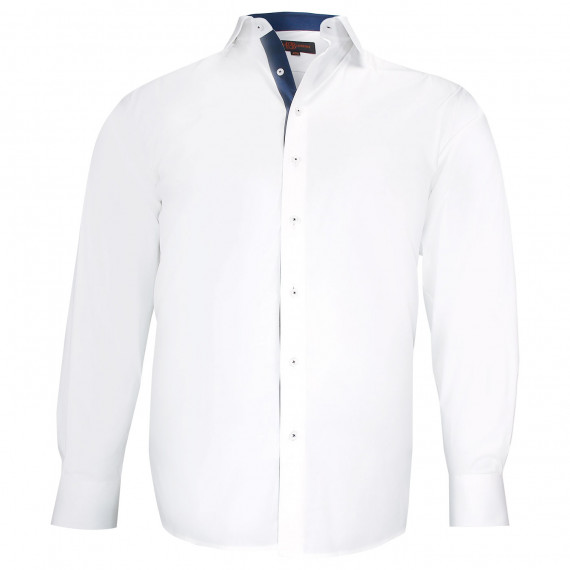 Plus size shirt in plain fabric CLASSOPO AE9DB2