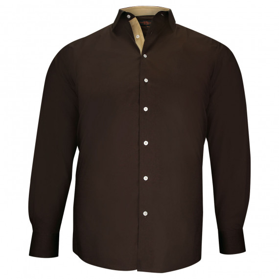 Plus size shirt in plain fabric CLASSOPO AE9DB3