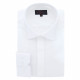 Plus-size shirt in textured fabric with hidden throat DINOZZE AE11DB1