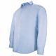 Plus-size shirt in textured fabric with hidden throat DINOZZE AE11DB2