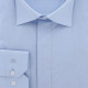 Plus-size shirt in textured fabric with hidden throat DINOZZE AE11DB2