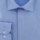 Plus-size shirt in textured fabric with hidden throat DINOZZE AE11DB3