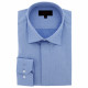 Plus-size shirt in textured fabric with hidden throat DINOZZE AE11DB3