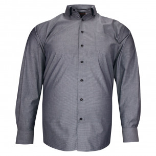 Textured button-down collar plus size shirt ARMATONI AE13DB1