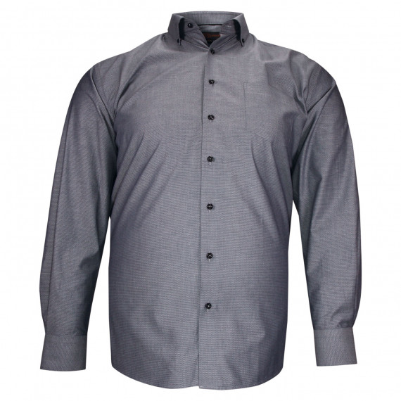 Textured button-down collar plus size shirt ARMATONI AE13DB1