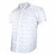 Plus-size short-sleeved shirt with printed fabric PALMA AE1DBMC1