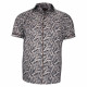 Plus-size short-sleeved shirt with printed fabric LUTTO AE2DBMC1