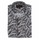 Plus-size short-sleeved shirt with printed fabric LUTTO AE2DBMC1