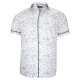 Plus-size short-sleeved shirt with printed fabric VEGELI AE3DBMC1