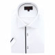 Plus-size plain shirt with piping FINTURA AE5DBMC1