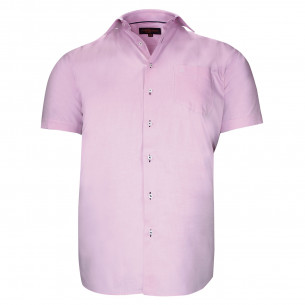 Plus size plain short sleeve shirt BELAROSA AE6DBMC1