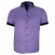 Plus size shirt with contrasting plain fabric VIOSSO AE9DBMC1