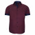 Plus size shirt with contrasting plain fabric VIOSSO AE9DBMC2