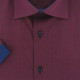 Plus size shirt with contrasting plain fabric VIOSSO AE9DBMC2