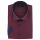Plus size shirt with contrasting plain fabric VIOSSO AE9DBMC2