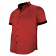 Plus size shirt with contrasting plain fabric ROSSONERO AE10DBMC1