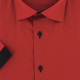 Plus size shirt with contrasting plain fabric ROSSONERO AE10DBMC1