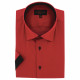 Plus size shirt with contrasting plain fabric ROSSONERO AE10DBMC1