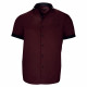 Plus size shirt with contrasting plain fabric ROSSONERO AE10DBMC2