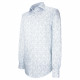 Straight cut shirt in structured patterned fabric STRUCO AE4EB1