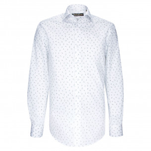 Straight cut shirt in floral print fabric FANIOLO AE6EB1