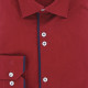 Plain fitted shirt with piping GALONI AE7EB1