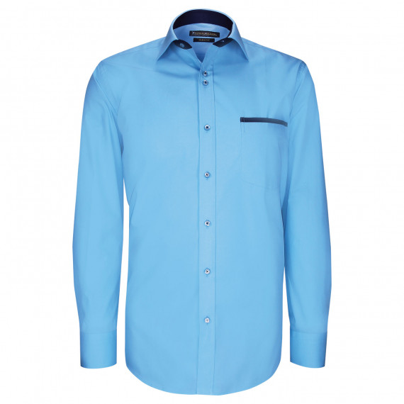 Plain fitted shirt with pocket edging TASCOPO AE8EB1