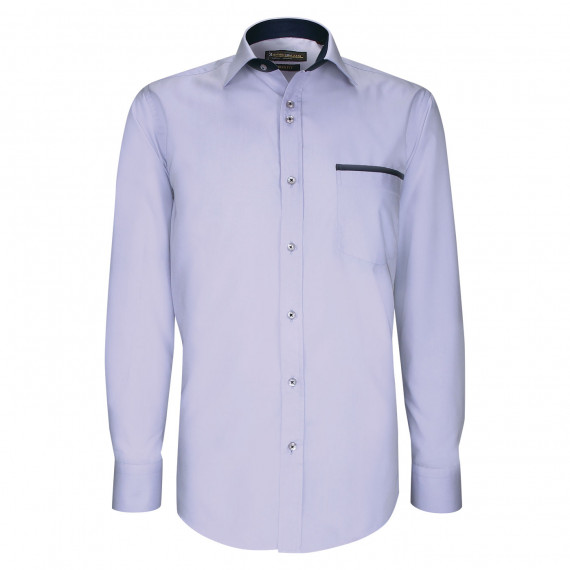 Plain fitted shirt with pocket edging TASCOPO AE8EB2