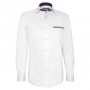 Plain fitted shirt with pocket edging TASCOPO AE8EB3