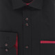 Plain fitted shirt with pocket edging TASSORO AE9EB1