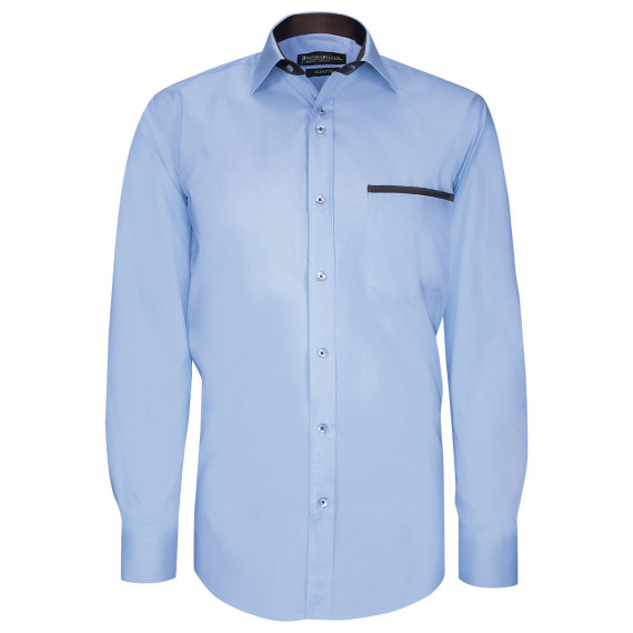 Plain fitted shirt with pocket edging TASCOMAR AE9EB1