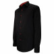 Plain black straight cut shirt CLAROSSO AE11EB1