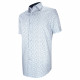 Straight cut shirt with printed fabric FLORALO AE3EBMC1